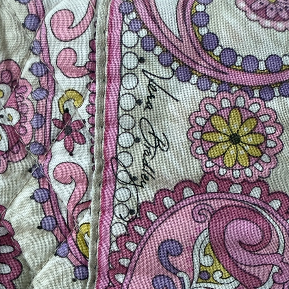Vera Bradley Pink and Purple Paisley Large Backpack - Picture 12 of 15